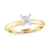 Thumbnail Image 1 of Now + Forever Diamond Solitaire Engagement Ring 1/2 ct tw Princess-cut 14K Yellow Gold (I/I2)