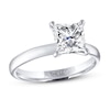 Thumbnail Image 1 of THE LEO Artisan Diamond Solitaire Engagement Ring 2 ct tw Princess-cut 14K White Gold