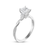 Thumbnail Image 1 of Diamond Solitaire Engagement Ring 3/4 ct tw Princess/Round 14K White Gold (I/I2)