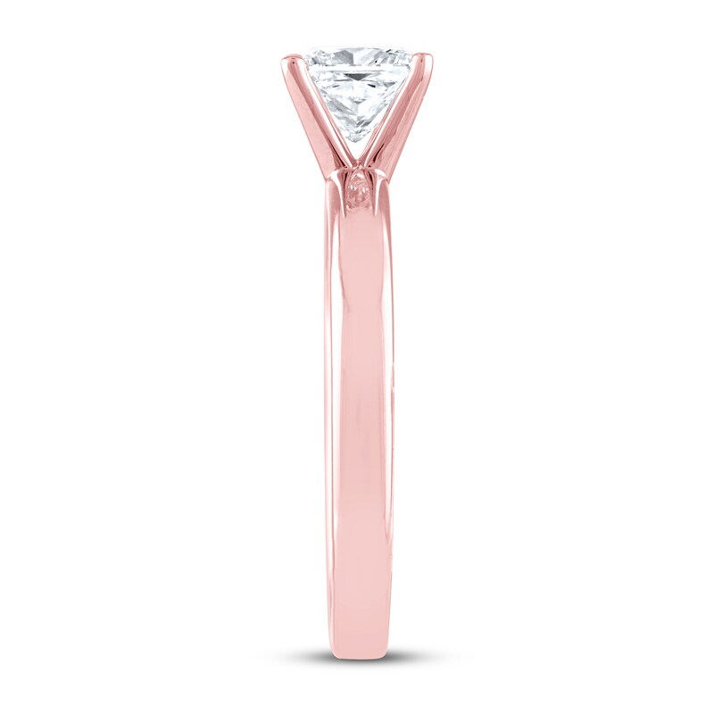 THE LEO Artisan Diamond Solitaire Engagement Ring 1 ct tw Princess-cut 14K Rose Gold