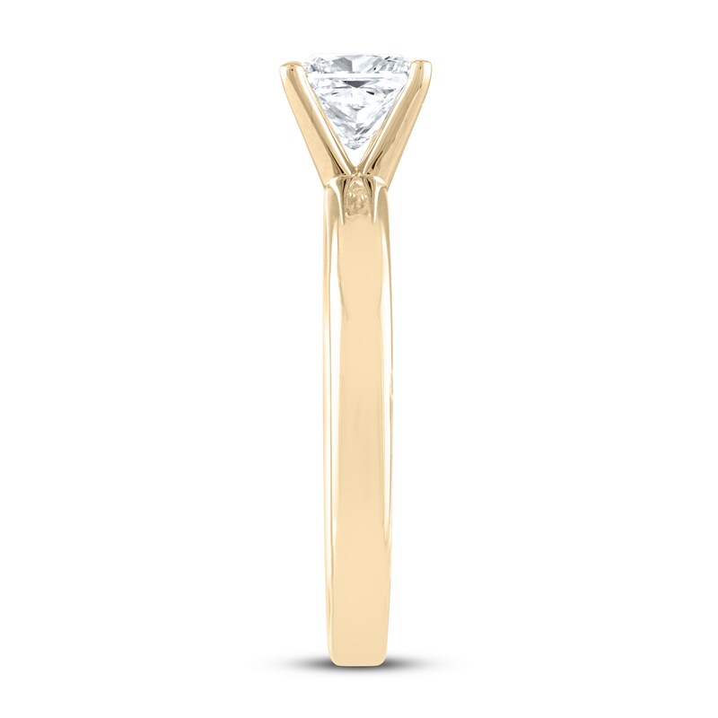 THE LEO Artisan Diamond Solitaire Engagement Ring 1 ct tw Princess-cut 14K Yellow Gold