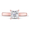 Thumbnail Image 3 of THE LEO Artisan Diamond Solitaire Engagement Ring 1-1/2 ct tw Princess-cut 14K Rose Gold
