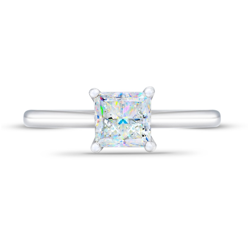 THE LEO First Light Diamond Princess-Cut Solitaire Engagement Ring 1 ct tw 14K White Gold