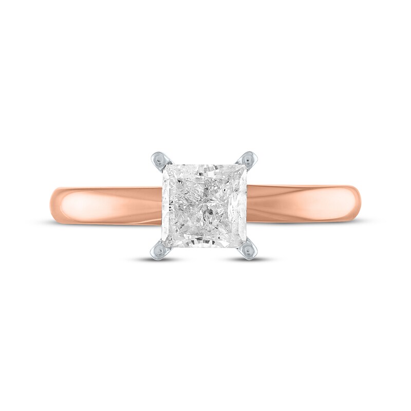 Diamond Solitaire Engagement Ring 1 ct tw Princess-Cut 10K Rose Gold