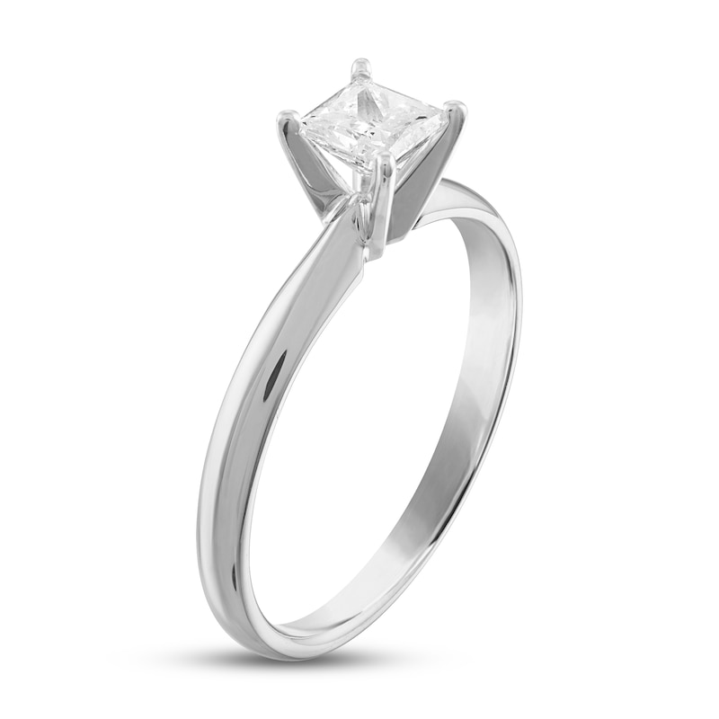 Main Image 2 of Now + Forever Diamond Solitaire Engagement Ring 1/2 ct tw Princess-cut 10K White Gold (I/I3)