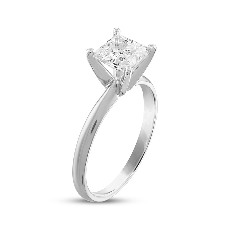 Main Image 2 of Now + Forever Diamond Solitaire Engagement Ring 2 ct tw Princess-cut 10K White Gold (I/I3)