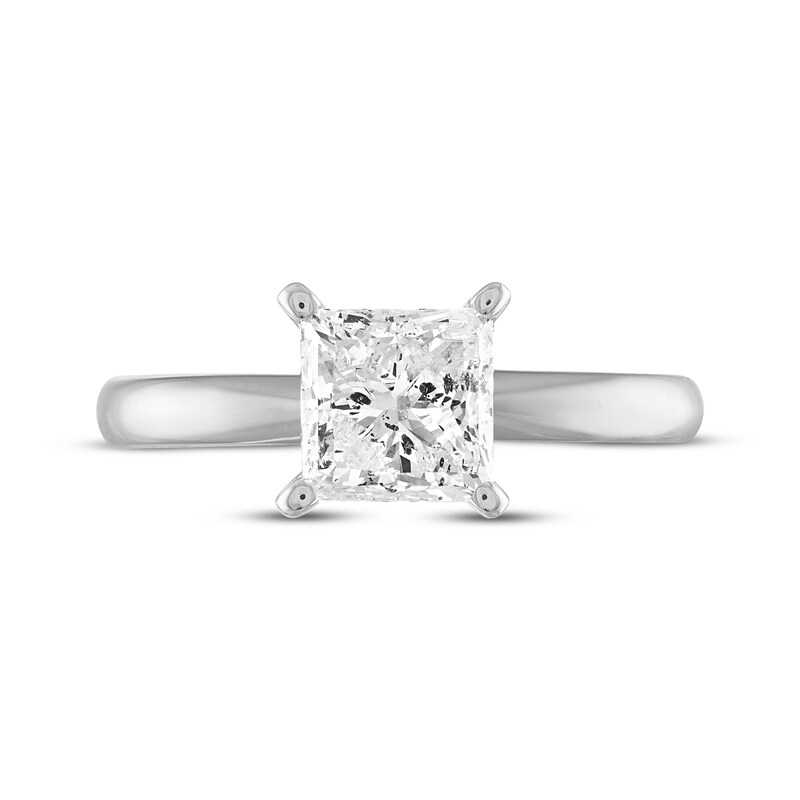 Main Image 3 of Now + Forever Diamond Solitaire Engagement Ring 2 ct tw Princess-cut 10K White Gold (I/I3)