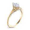 Thumbnail Image 2 of Now + Forever Diamond Solitaire Ring 3/4 ct tw Marquise & Round-cut 14K Yellow Gold (I/I2)