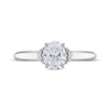 Thumbnail Image 2 of Diamond Engagement Ring 5/8 ct tw Oval & Round-cut 14K White Gold (I/I2)