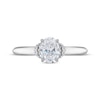 Thumbnail Image 3 of Diamond Engagement Ring 5/8 ct tw Oval & Round-cut 14K White Gold (I/I2)