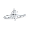 Thumbnail Image 1 of Now + Forever Lab-Grown Diamonds Marquise-Cut Solitaire Engagement Ring 1 ct tw 14K White Gold (F/SI2)
