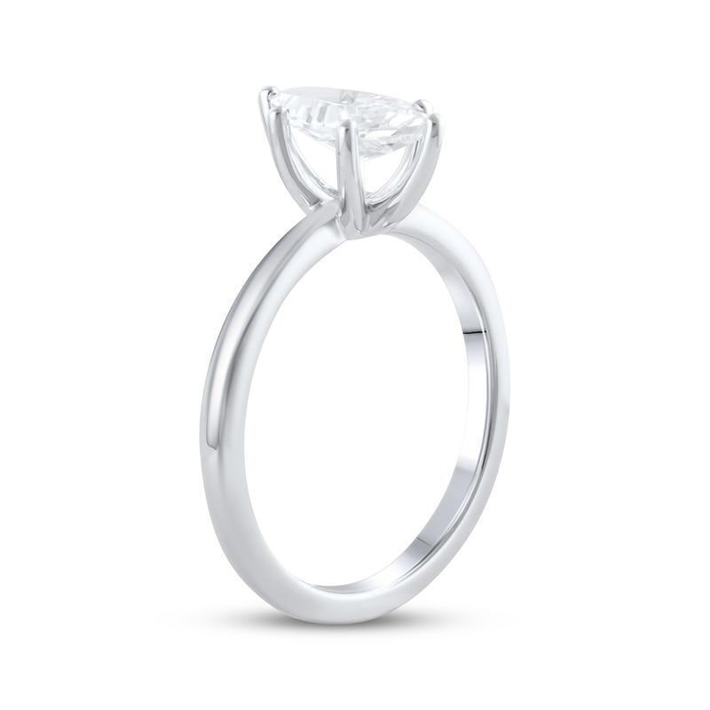 Main Image 2 of Now + Forever Lab-Grown Diamonds Marquise-Cut Solitaire Engagement Ring 1 ct tw 14K White Gold (F/SI2)