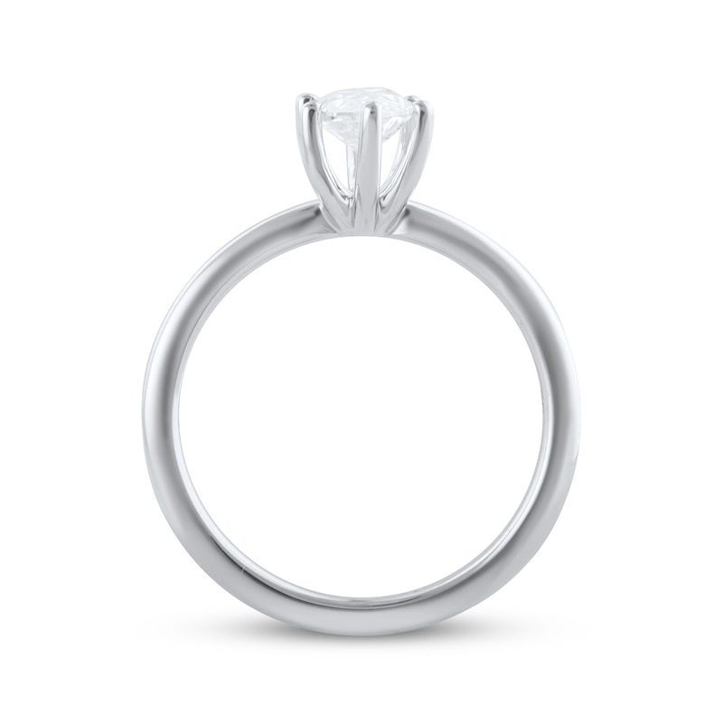 Main Image 3 of Now + Forever Lab-Grown Diamonds Marquise-Cut Solitaire Engagement Ring 1 ct tw 14K White Gold (F/SI2)