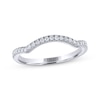 THE LEO Legacy Lab-Created Diamond Contoured Wedding Band 1/5 ct tw 14K White Gold