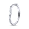 THE LEO Legacy Lab-Created Diamond Contoured Wedding Band 1/5 ct tw 14K White Gold