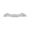 THE LEO Legacy Lab-Created Diamond Contoured Wedding Band 1/5 ct tw 14K White Gold