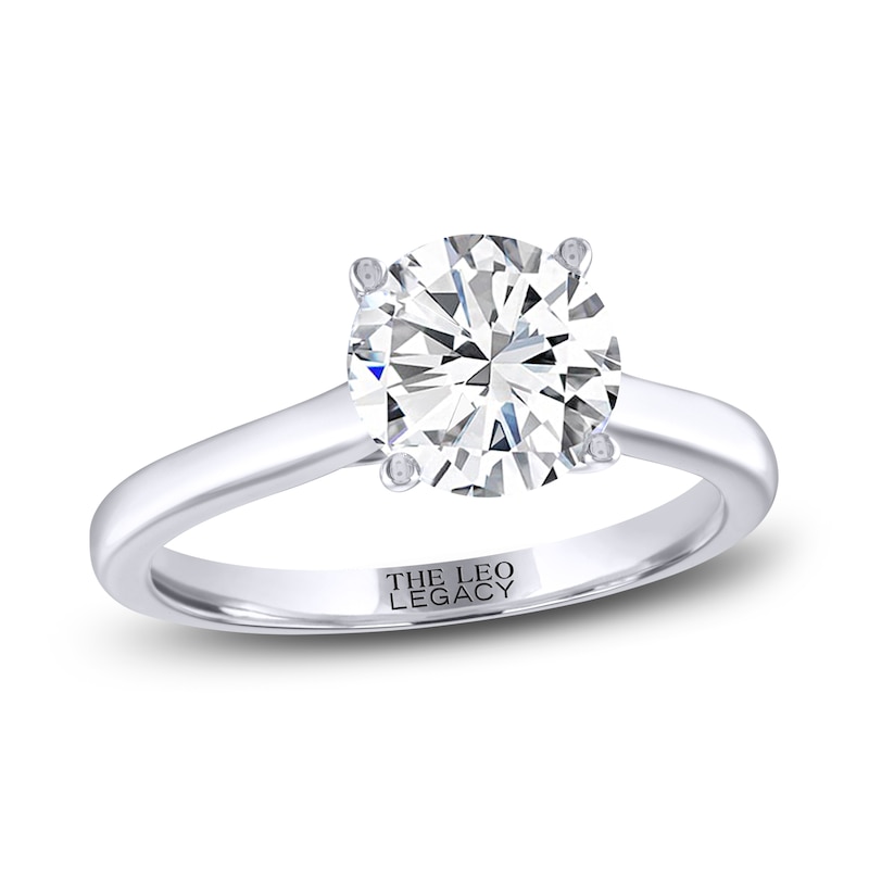 Main Image 1 of THE LEO Legacy Lab-Grown Diamond Solitaire Engagement Ring 3 ct tw 14K White Gold