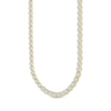 Thumbnail Image 1 of Men's Multi-Diamond Cupped Link Necklace 3-1/2 ct tw 10K Yellow Gold 20"