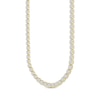 Thumbnail Image 2 of Men's Multi-Diamond Cupped Link Necklace 3-1/2 ct tw 10K Yellow Gold 20&quot;