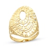 Thumbnail Image 0 of Italian Brilliance Diamond-Cut Swirl Ring 14K Yellow Gold - Size 7