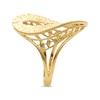 Thumbnail Image 1 of Italian Brilliance Diamond-Cut Swirl Ring 14K Yellow Gold - Size 7