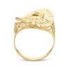 Thumbnail Image 2 of Italian Brilliance Diamond-Cut Swirl Ring 14K Yellow Gold - Size 7