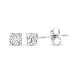 Diamond Stud Earrings 1/3 ct tw Sterling Silver (J/I3)