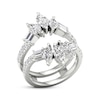 Thumbnail Image 2 of Lab-Grown Diamonds Marquise & Baguette-Cut Enhancer Ring 2-1/2 ct tw 14K White Gold