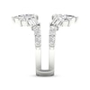 Thumbnail Image 3 of Lab-Grown Diamonds Marquise & Baguette-Cut Enhancer Ring 2-1/2 ct tw 14K White Gold