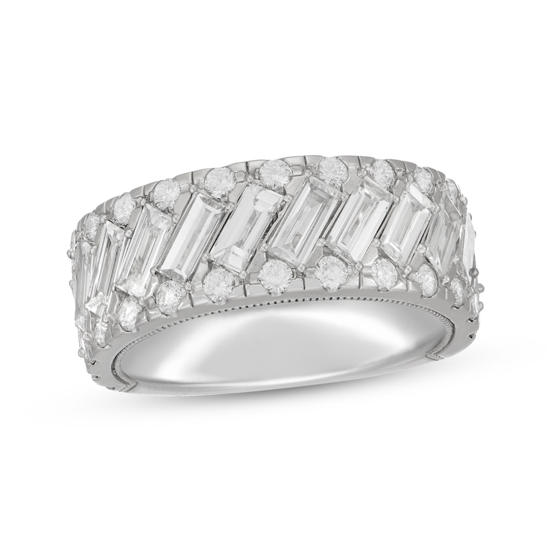 Main Image 1 of Neil Lane Artistry Baguette & Round-Cut Lab-Grown Diamond Anniversary Band 3 ct tw 14K White Gold