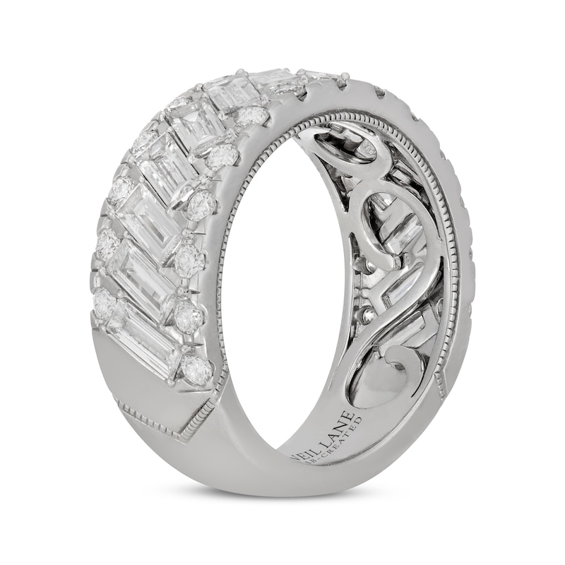 Main Image 2 of Neil Lane Artistry Baguette & Round-Cut Lab-Grown Diamond Anniversary Band 3 ct tw 14K White Gold