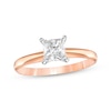 Thumbnail Image 1 of Now + Forever Princess-Cut Diamond Solitaire Engagement Ring 3/4 ct tw 14K Rose Gold (I/I2)