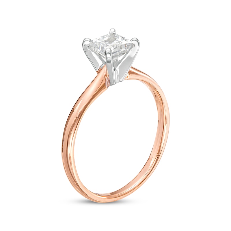 Main Image 2 of Now + Forever Princess-Cut Diamond Solitaire Engagement Ring 3/4 ct tw 14K Rose Gold (I/I2)