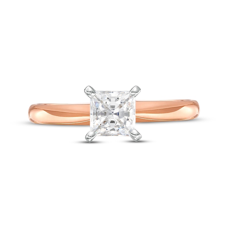 Main Image 3 of Now + Forever Princess-Cut Diamond Solitaire Engagement Ring 3/4 ct tw 14K Rose Gold (I/I2)