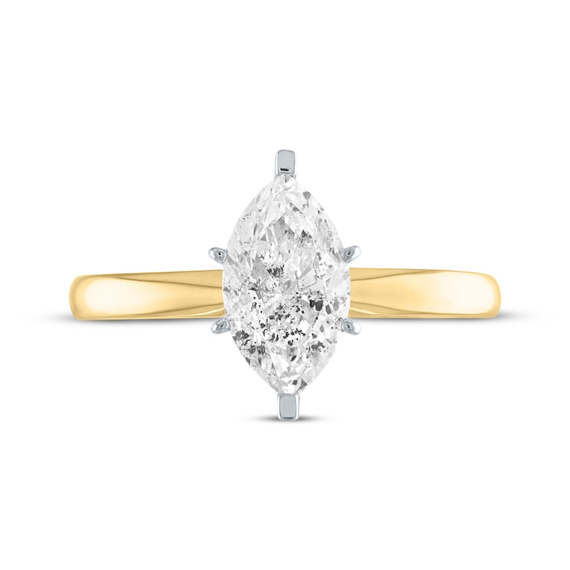 Main Image 3 of Now + Forever Marquise-Cut Diamond Solitaire Engagement Ring 1 ct tw 14K Yellow Gold (I/I2)