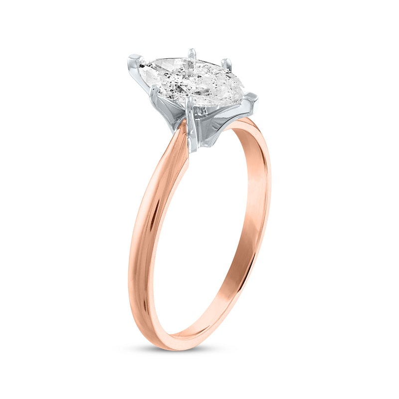 Main Image 2 of Now + Forever Marquise-Cut Diamond Solitaire Engagement Ring 1 ct tw 14K Rose Gold (I/I2)