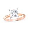 Thumbnail Image 1 of Now + Forever Certified Princess-Cut Diamond Solitaire Engagement Ring 1-1/2 ct tw 14K Rose Gold (I/I2)