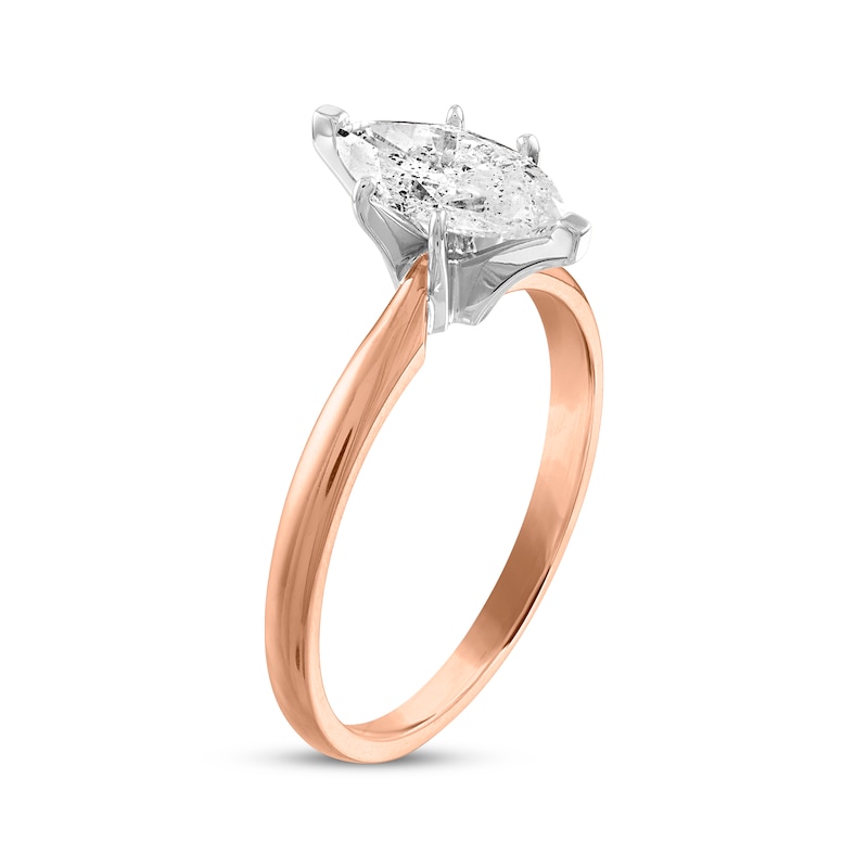 Main Image 2 of Now + Forever Marquise-Cut Diamond Solitaire Engagement Ring 1/2 ct tw 14K Rose Gold (I/I2)