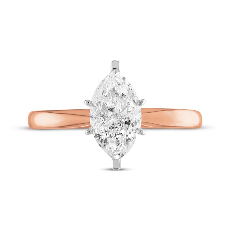 Main Image 3 of Now + Forever Marquise-Cut Diamond Solitaire Engagement Ring 1/2 ct tw 14K Rose Gold (I/I2)