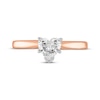 Thumbnail Image 2 of Heart-Shaped Diamond Solitaire Engagement Ring 1/2 ct tw 14K Rose Gold (I/I2)