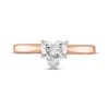 Thumbnail Image 2 of Heart-Shaped Diamond Solitaire Engagement Ring 1 ct tw 14K Rose Gold (I/I2)