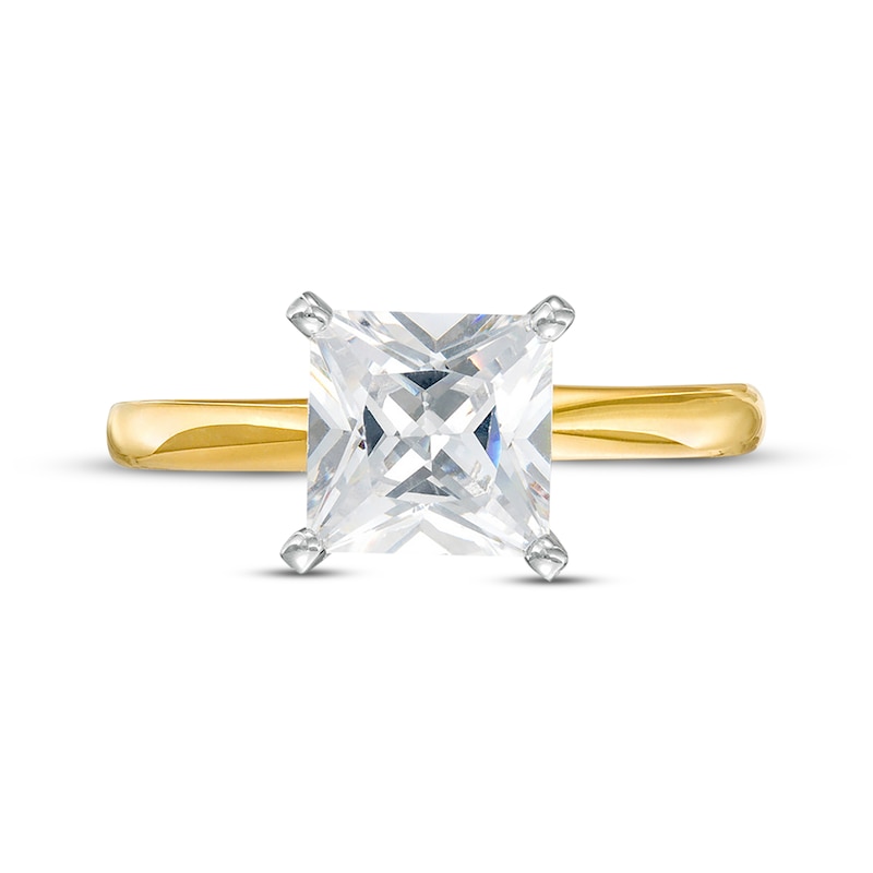 Main Image 3 of Now + Forever Certified Princess-Cut Diamond Solitaire Engagement Ring 2 ct tw 14K Yellow Gold (I/I2)