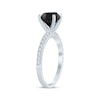 Thumbnail Image 2 of Now + Forever Round-Cut Black & White Diamond Engagement Ring 2-1/5 ct tw 14K White Gold
