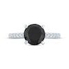 Thumbnail Image 2 of Round-Cut Black & White Diamond Engagement Ring 2-1/5 ct tw 14K White Gold