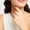 Thumbnail Image 4 of Now + Forever Round-Cut Black & White Diamond Engagement Ring 2-1/5 ct tw 14K White Gold