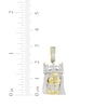 Thumbnail Image 2 of Men's Diamond Jesus with Crown Charm 1/5 ct tw 10K Yellow Gold