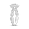 Thumbnail Image 1 of Linked Always Oval-Cut Diamond Halo Engagement Ring 1-1/4 ct tw 14K White Gold