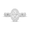 Thumbnail Image 3 of Linked Always Oval-Cut Diamond Halo Engagement Ring 1-1/4 ct tw 14K White Gold