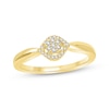Thumbnail Image 1 of Multi-Diamond Eye Promise Ring 1/10 ct tw 10K Yellow Gold