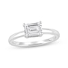Thumbnail Image 1 of Now + Forever Lab-Grown Diamonds East West Emerald-Cut Solitaire Engagement Ring 1 ct tw 14K White Gold (F/SI2)